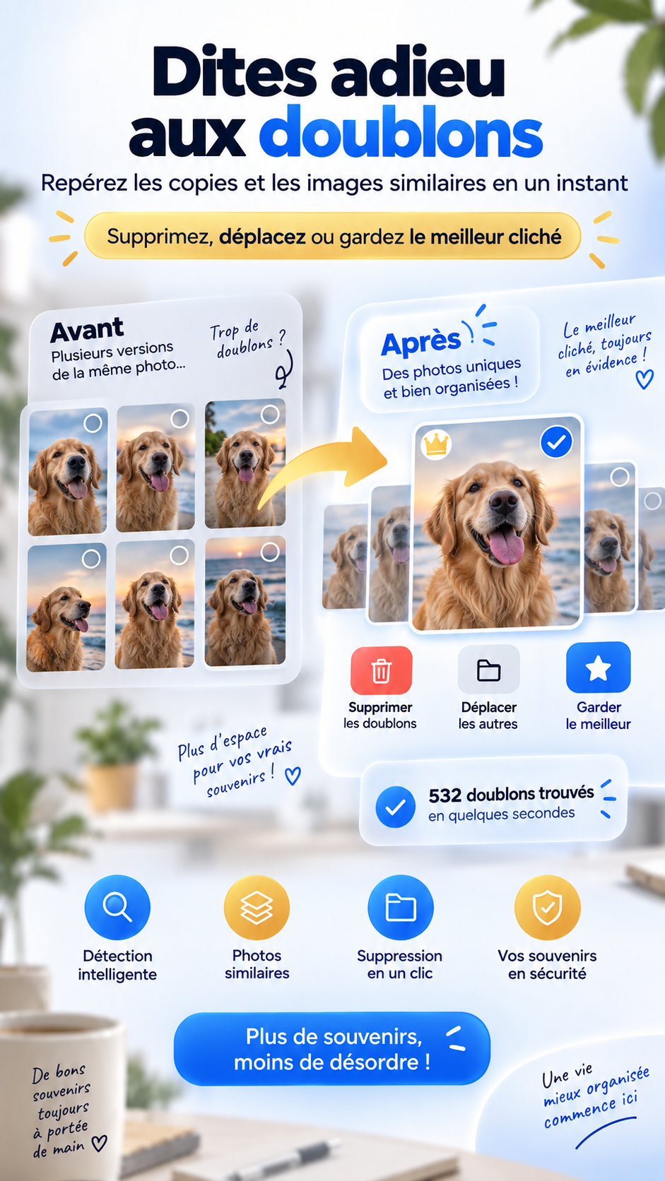 Détection des doublons dans Photo Organizer